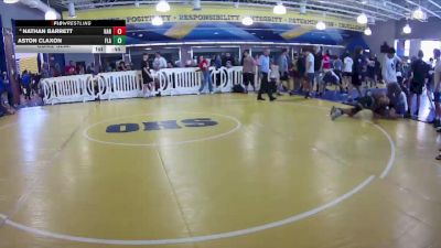 144 lbs Cons. Semi - Nathan Barrett, Harmony vs Aston Claxon, Flanagan