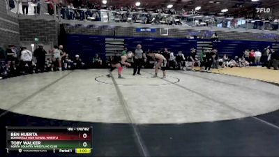 170/182 Cons. Semi - Toby Walker, North Country Wrestling Club vs Ben Huerta, Bonneville High School Wrestli