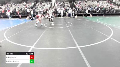 162-H lbs Round Of 32 - Cristian Gioia, Yale Street vs Ben Lincoln, MetroWest United Wrestling Club