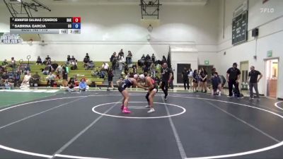 110 lbs 3rd Place Match - Jennifer Salinas Cisneros, Bakersfield College vs Sabrina Garcia, Cerritos College