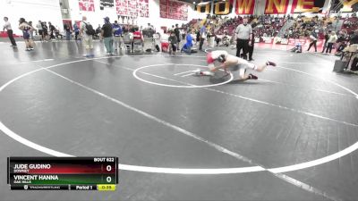 113 lbs Cons. Round 5 - Vincent Hanna, Oak Hills vs Jude Gudino, Downey