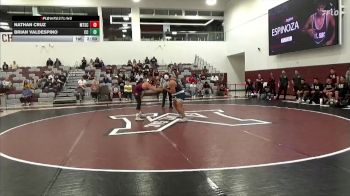 197 lbs Placement Matches (16 Team) - Nathan Cruz, Mt. San Antonio College vs Brian Valdespino, Cerritos