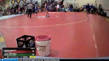 160 lbs Cons. Semi - Alicia Dewitt, Carroll(FW) vs Leah Mitchell, Kokomo High School