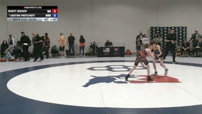 28 kg Cons. Quarters - Rhett Jessop, Ryse Wrestling Academy vs Jasynn Pritchett, Mid Valley Wrestling Club