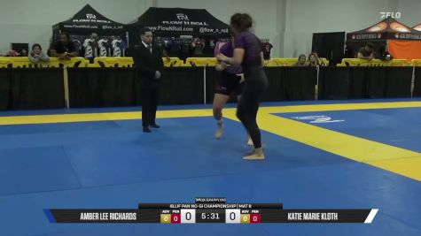 Katie Marie Kloth vs Amber Lee Richards 2026 Pan IBJJF Jiu-Jitsu No-Gi Championship