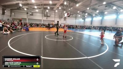 70 lbs Cons. Round 3 - Greyson Garcia, Wesley Club Wrestling vs Sander Solaas, 3F Wrestling