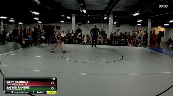 92 lbs Round 7 (8 Team) - Easton Rameriz, Team Boogie Men vs Riley Crandall, Team Gotcha Blue