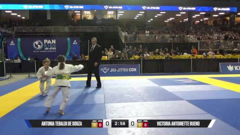 Victoria Antoinette Bueno vs Antonia Tebaldi De Souza 2025 Pan Kids Jiu-Jitsu IBJJF Championship
