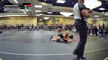 136 lbs Quarterfinal - Jazzalynn Ramirez, Nomad Wrestling vs Madahlia De La Cruz, Warriors WC