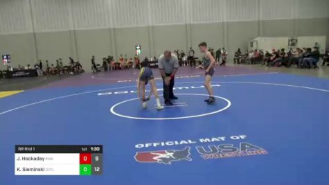 95 lbs Rr Rnd 1 - Jake Hockaday, Roundtree vs Kyle Sieminski, Oregon Outlaws