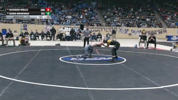 120 lbs 1st Place Match - Jackson Wells, Harrison County vs Aiden Brinkman, Ryle