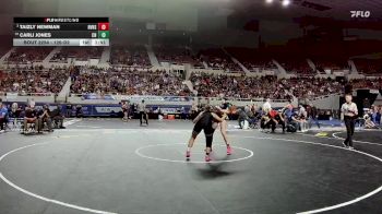 126-D2 Semifinal - Taizly Newman, Round Valley High School vs Carli Jones, Chinle High School
