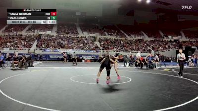 126-D2 Semifinal - Taizly Newman, Round Valley High School vs Carli Jones, Chinle High School