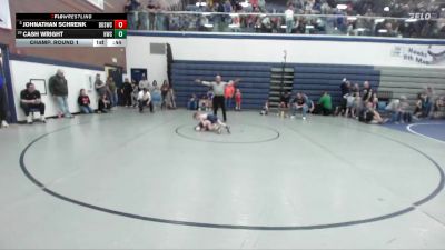53 lbs Champ. Round 1 - Johnathan Schrenk, Brothers Of Steel Wrestling Club vs Cash Wright, Hawk Wrestling Club