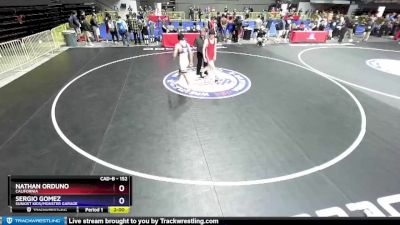 152 lbs Champ. Round 2 - Nathan Orduno, California vs Sergio Gomez, Sunkist Kids/Monster Garage