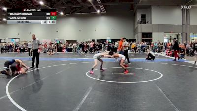 80 lbs Semifinal - Abel Mixon, Derby vs Da`raun Brown, Maize