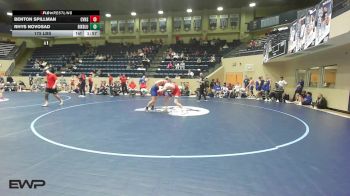 175 lbs Rr Rnd 3 - Benton Spillman, Caney vs Rhys Novosad, Bixby Blue
