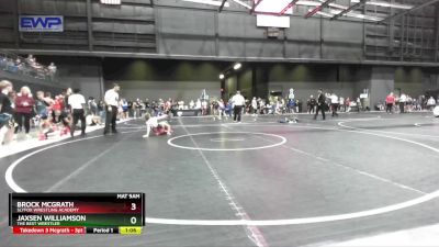 110 lbs Quarterfinal - Jaxsen Williamson, The Best Wrestler vs Brock Mcgrath, SlyFox Wrestling Academy