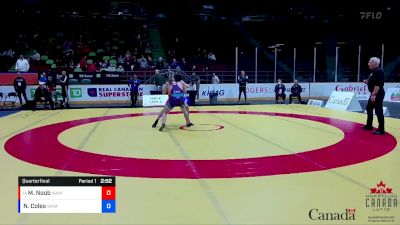 70kg Quarterfinal - Mathieu Noob, Matmen WC (Mississauga) vs Nikola Coles, WAMMA WC