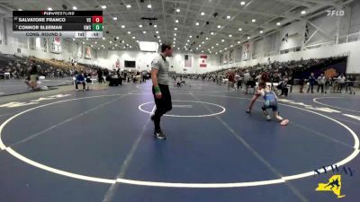 99 lbs Cons. Round 5 - Connor Sleeman, Gouverneur Wrestling Club vs Salvatore Franco, VHW Club
