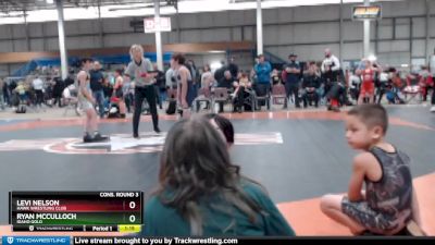 70 lbs Cons. Round 3 - Levi Nelson, Hawk Wrestling Club vs Ryan McCulloch, Idaho Gold