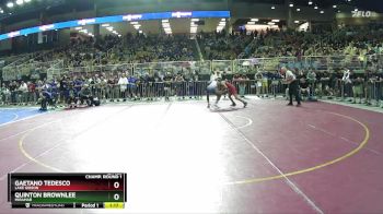 2A 126 lbs Champ. Round 1 - Quinton Brownlee, Miramar vs Gaetano Tedesco, Lake Gibson