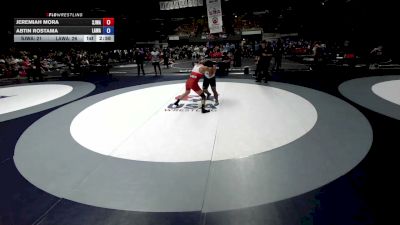190 lbs Jeremiah Mora, SJWA - San Joaquin Wrestling Association vs Abtin Rostama, LAWA - Los Angles Wrestling Association