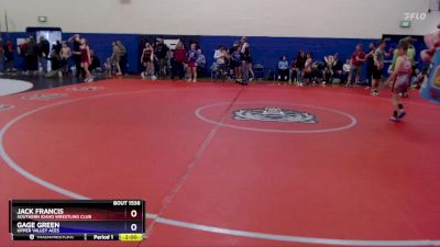 86 lbs Round 3 - Gage Green, Upper Valley Aces vs Jack Francis, Southern Idaho Wrestling Club