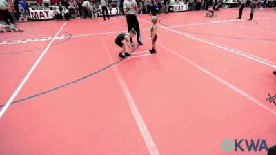 46 lbs Round Of 32 - Braydon Sorter, Clinton Youth Wrestling vs Drew Lawson, Ponca City Wildcat Wrestling