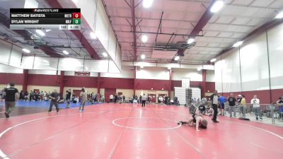132 lbs Consi Of 4 - Matthew Batista, Metro West United vs Dylan Wright, Milford MA