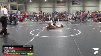 120 lbs Cons. Round 2 - Kayden Davis, Oakley vs Hank Kolich, SlyFox