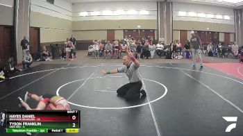 70 lbs Round 3 (6 Team) - Hayes Daniel, Backyard Brawlers vs Tyson Franklin, Ares Red