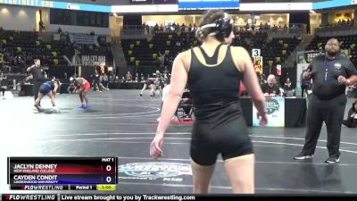 131 lbs Cons. Round 5 - Jaclyn Dehney, New England College vs Cayden Condit, Lindenwood University