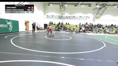 160 lbs Cons. Round 2 - Zion Green, Sacramento City College vs Andrea Vidrio Majano, Mt. San Antonio College