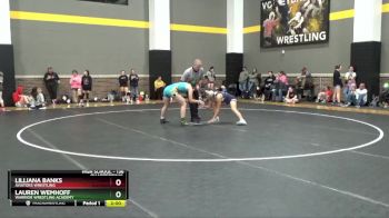 136 lbs Quarterfinal - Lilliana Banks, Aviators Wrestling vs Lauren Wemhoff, Warrior Wrestling Academy