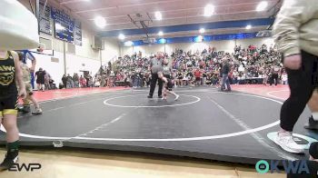 49 lbs Round Of 16 - Theodore Mosby, Wyandotte Youth Wrestling vs Watson Pulliam, Broken Arrow Wrestling Club