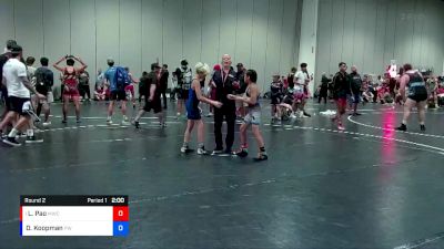 74 lbs Round 2 - Lennox Pao, Miami Wrestling Club vs Deklan Koopman, Bears Wrestling Club Inc.