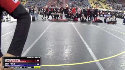 110 lbs Placement Matches (16 Team) - Paige Morales, University Of Providence vs Mi Amada Lanphear Ramirez, Southern Oregon University