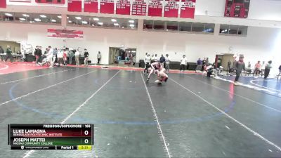 165 lbs Cons. Semi - Luke LaMagna, Rensselaer Polytechnic Institute vs Joseph Mattei, Nassau Community College