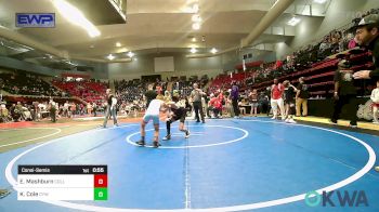 75 lbs Consolation - Ezekiel Mashburn, Collinsville Cardinal Youth Wrestling vs Kade Cole, Coweta Tiger Wrestling