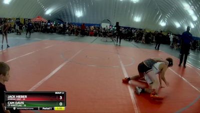 92 lbs Round 2 (3 Team) - Jack Hieber, Kardiac Kidz vs Cam Davis, CP Wrestling