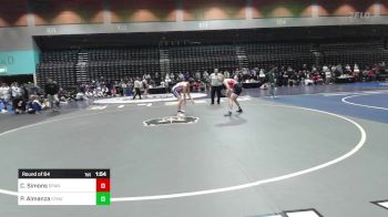 138 lbs Round Of 64 - Cahill Simons, Spanish Fork vs Paul Jacob Almanza, Canyon View