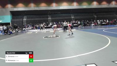 138 lbs Round Of 64 - Cahill Simons, Spanish Fork vs Paul Jacob Almanza, Canyon View