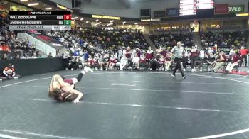 157 lbs 5th & 7th Place - Will Goodlove, Mount Vernon vs Ayden Mcroberts, Sergeant Bluff-Luton