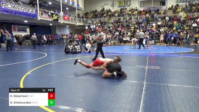 121 lbs R-64 - Shawn Robertson, Fort Cherry vs Nodirjon Kholmuratov, West Allegheny