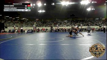 195 lbs Round Of 16 - Rosco Lewis, Shelton Wrestling Academy vs Gideon Carlisle, Mighty Bluebirds