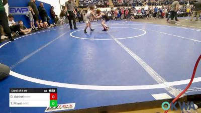 52 lbs Consi Of 8 #2 - Daxten Dunkel, Miami vs Trenton Pilant, Keystone Kids Wrestling Club