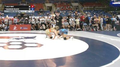 130 lbs Cons. Rd Of 16 - Lilly May, Nevada vs Madison Black, California