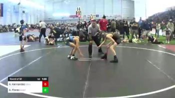 88 lbs Round Of 32 - Aidan Hernandez, Gold Rush vs Alberto Flores, Warriors Of Christ (WOC)