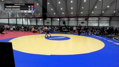 Junior Boys GR - 126 lbs Champ. Round 2 - Xavier Espinoza, WA vs Michael Schliewe, CA